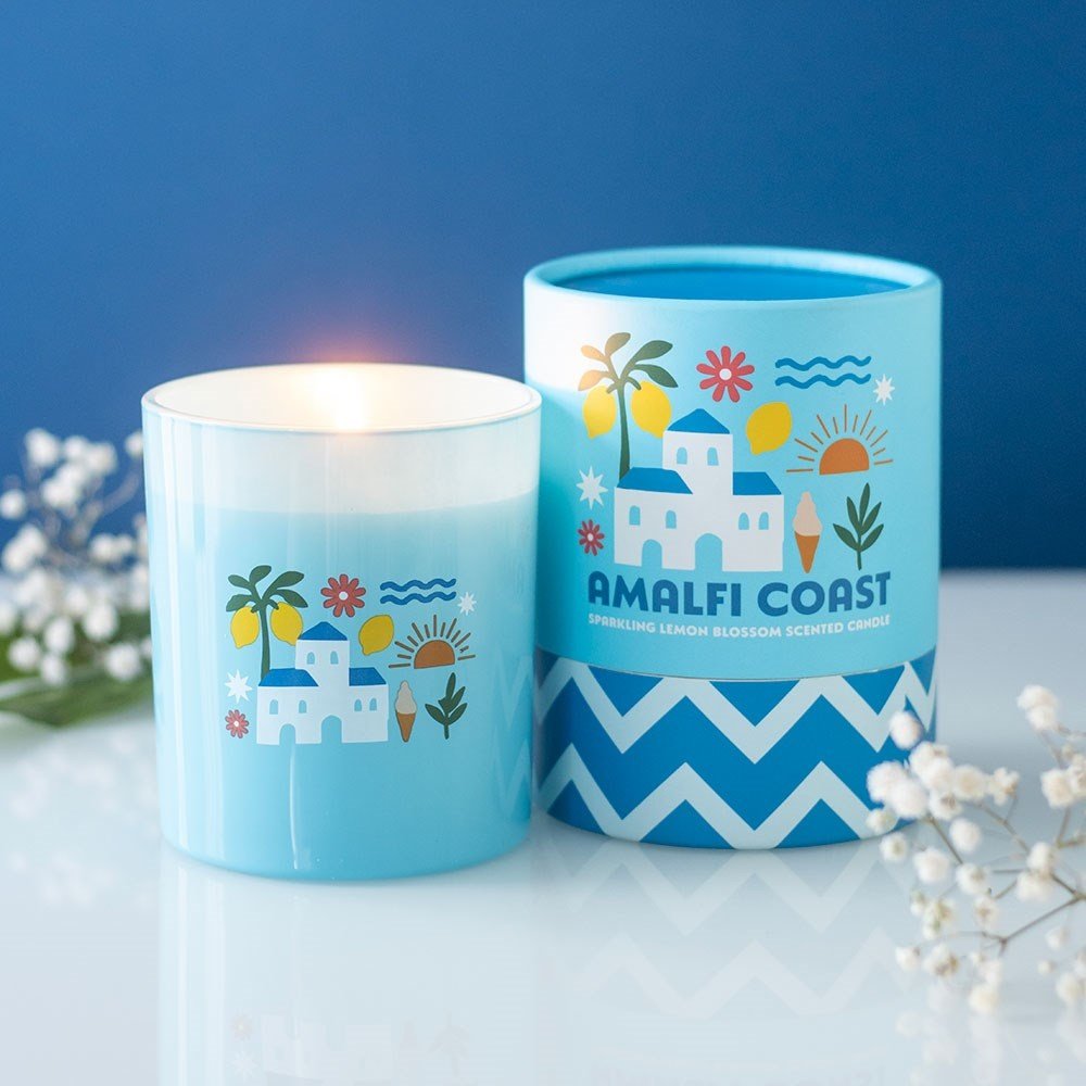 Something Different - Amalfi Coast Sparkling Lemon Blossom Bougie Parfumée - Bleu